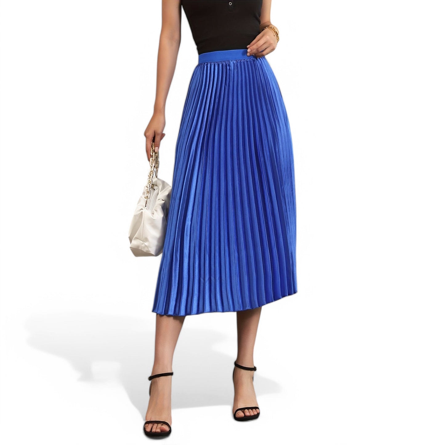 Elegant Pleated A-Line Skirt for Women - Florence