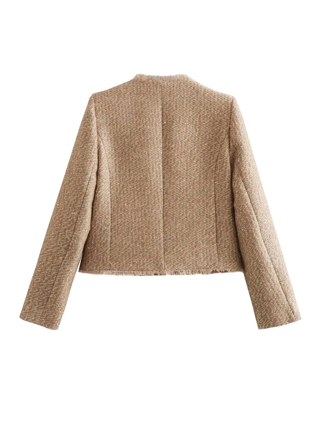 Women's Classic Tweed Jacket - Noa
