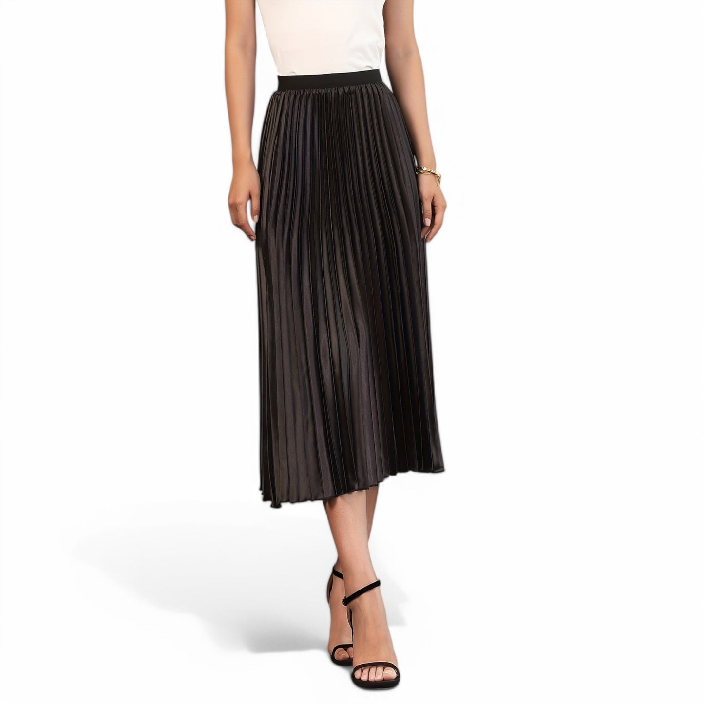 Elegant Pleated A-Line Skirt for Women - Florence