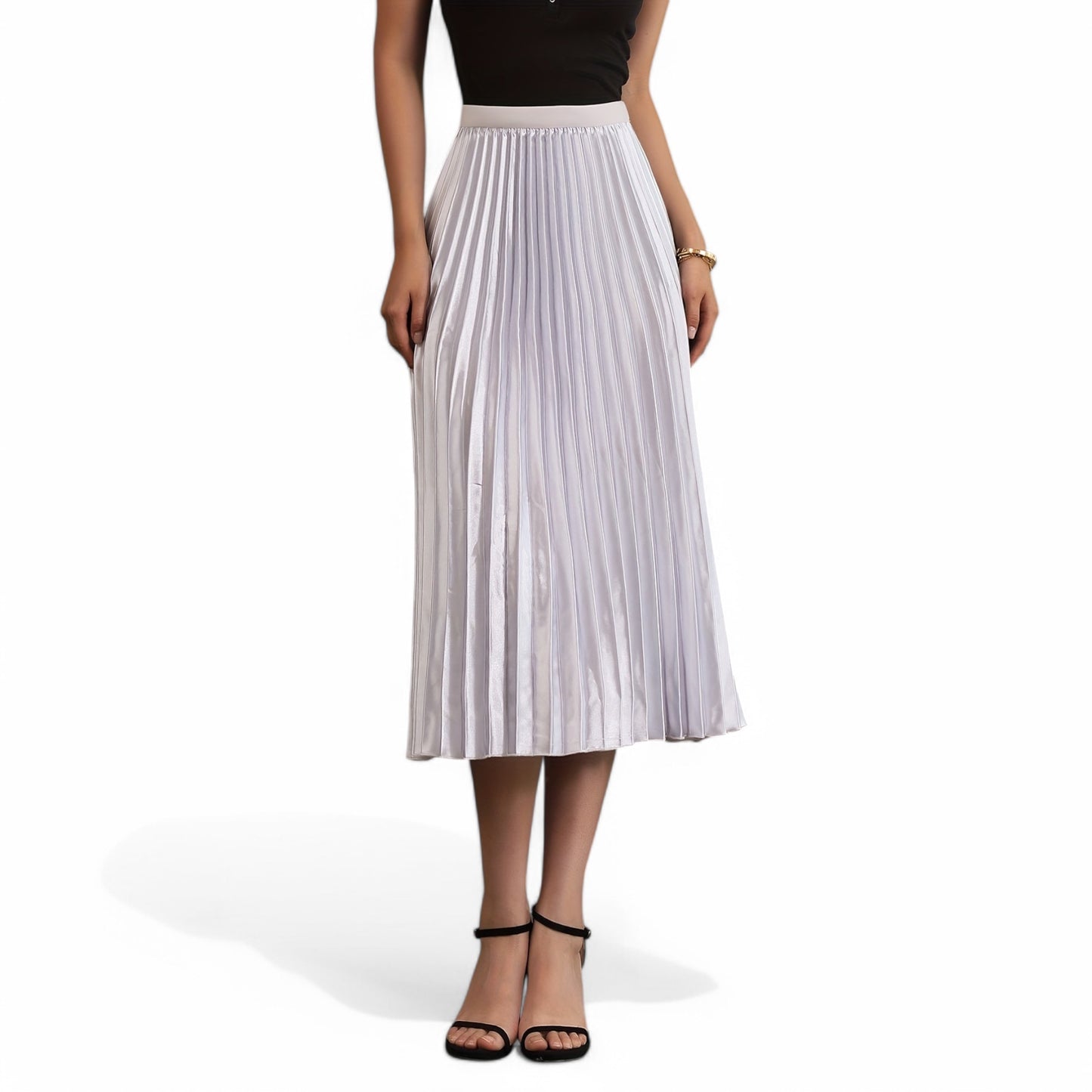 Elegant Pleated A-Line Skirt for Women - Florence