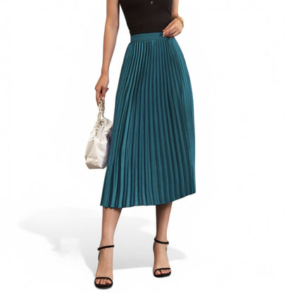 Elegant Pleated A-Line Skirt for Women - Florence