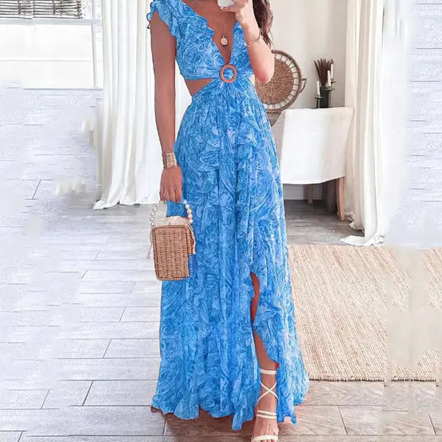 Sleeveless Round Neck Summer Dress for Women - Lily