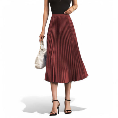 Elegant Pleated A-Line Skirt for Women - Florence